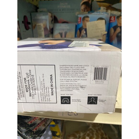 MerchSource Sharper Image Hot Cold Aromatherapy Neck and Shoulder Pad Blue NWB - Picture 4 of 4